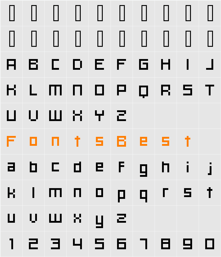 hooge 06_55 Character Map