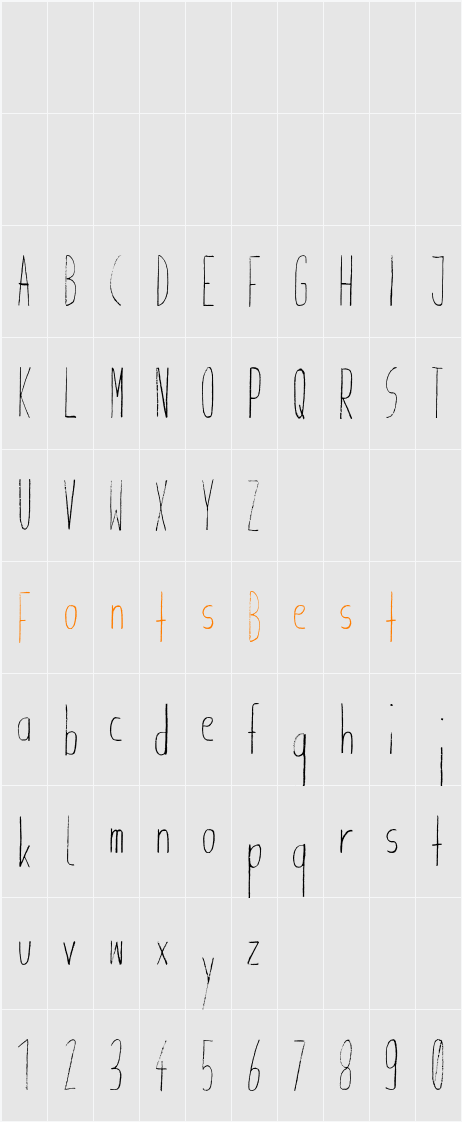 Giraffenhals Character Map