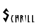 Schrill Font Image