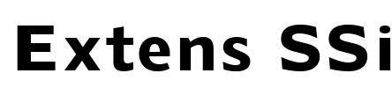 Extens SSi Font Image