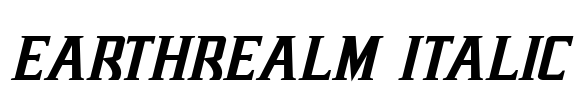 Earthrealm Italic
