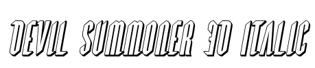 Devil Summoner 3D Italic