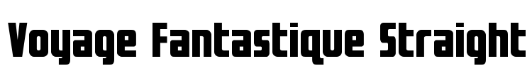 Voyage Fantastique Straight Font Image
