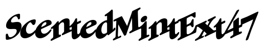 ScentedMintExt47 Font Image