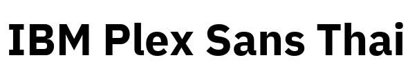 IBM Plex Sans Thai Font Image