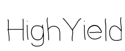HighYield Font Image