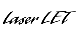 Laser LET Font Image