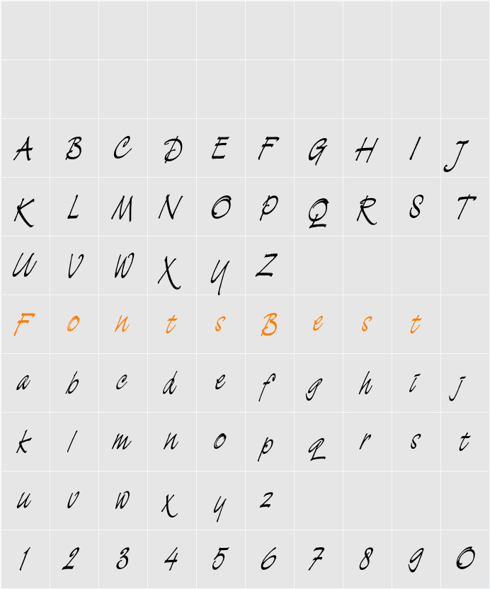 DemianEF Character Map