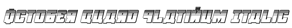 October Guard Platinum Italic