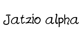 Jatzio alpha Font Image