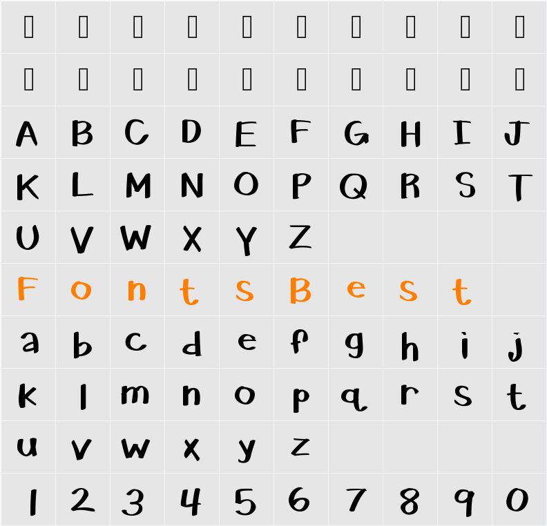KBSpokenFor Character Map