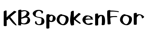 KBSpokenFor Font Image