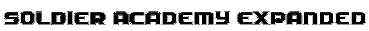 Soldier Academy Expanded Font Image
