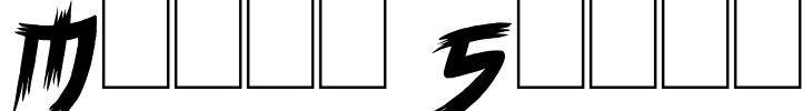 Manga Style Font Image