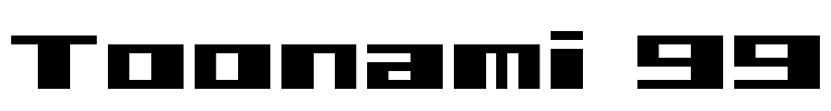 Toonami 99 Font Image