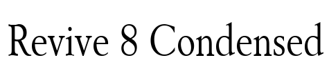 Revive 8 Condensed Font Image