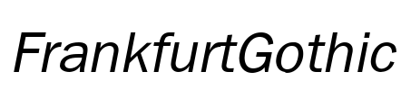 FrankfurtGothic Font Image