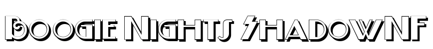 Boogie Nights ShadowNF Font Image