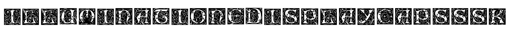 IlluminatiOneDisplayCapsSSK Font Image