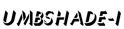 UmbShade-I Font Image