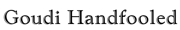 Goudi Handfooled Font Image