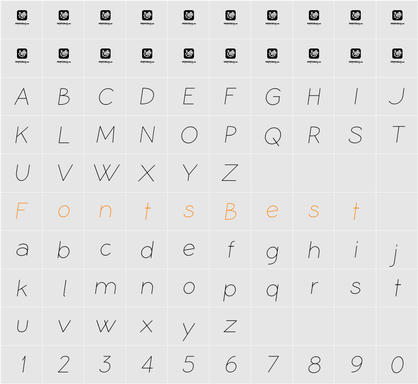 Coamei Character Map