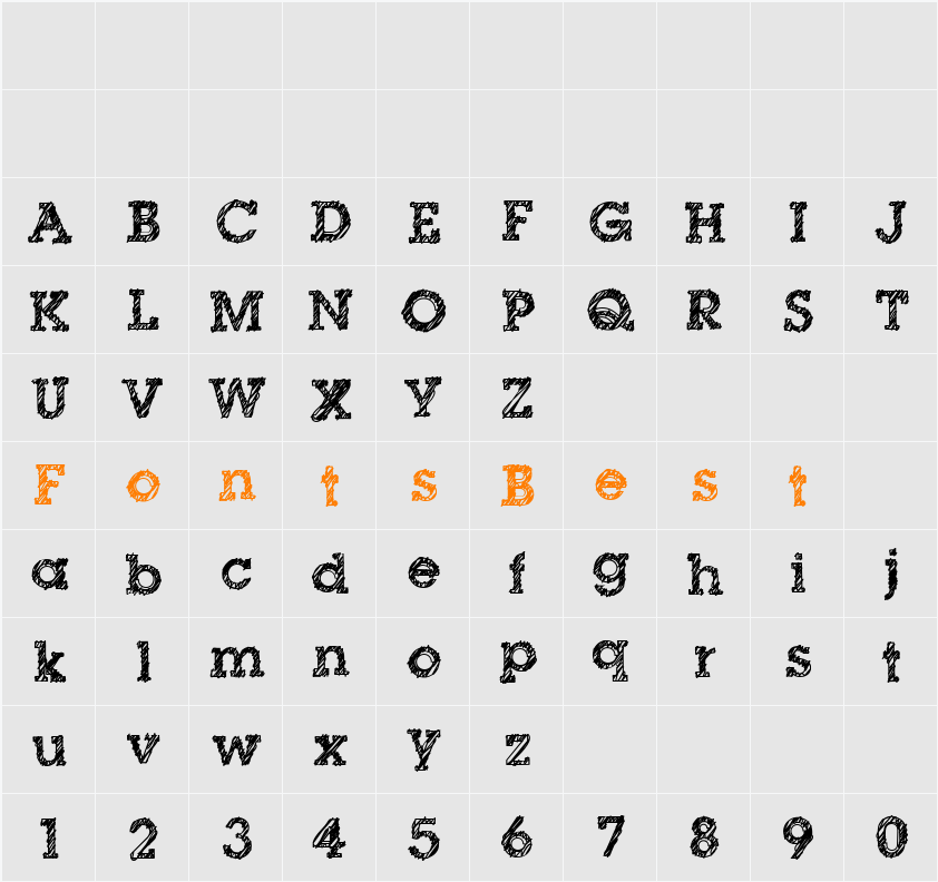 dibble nibble Character Map