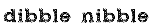 dibble nibble Font Image