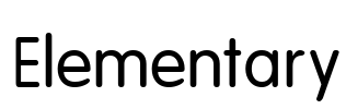 Elementary Font Image