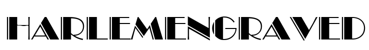 HarlemEngraved Font Image