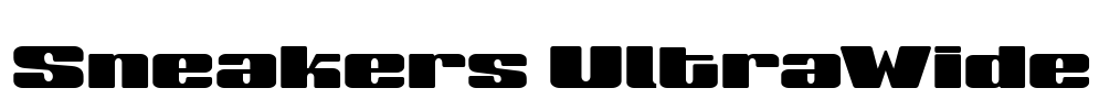 Sneakers UltraWide Font Image