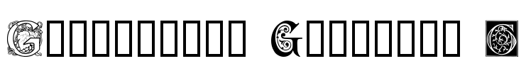 Ornamental Initials G Font Image