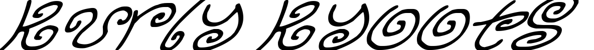 Kurly Kyoots Font Image