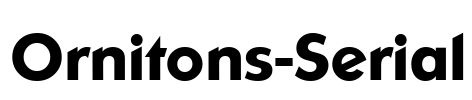 Ornitons-Serial Font Image