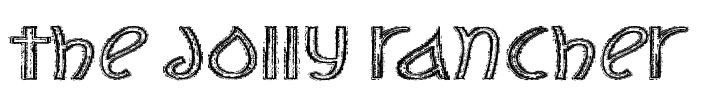 The Jolly Rancher Font Image