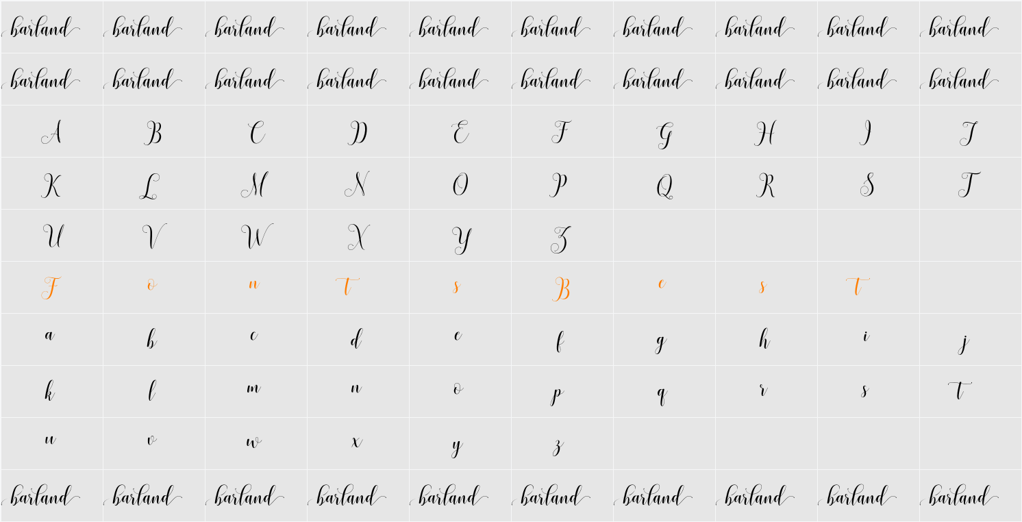 honilad demo Character Map