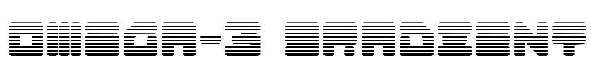 Omega-3 Gradient Font Image