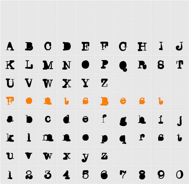 WritersBlock Character Map