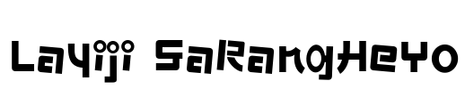Layiji SaRangHeYo Font Image