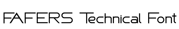 FAFERS Technical Font Font Image