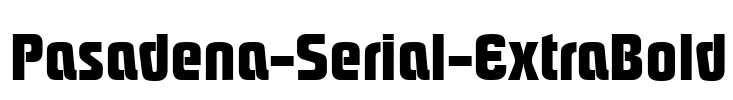 Pasadena-Serial-ExtraBold Font Image