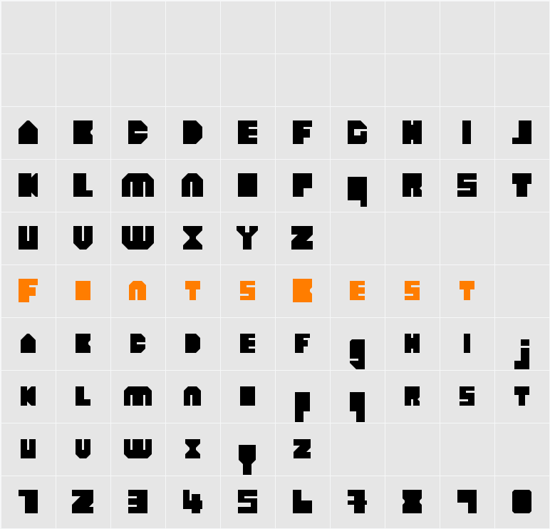 heavyLOUDedge Character Map