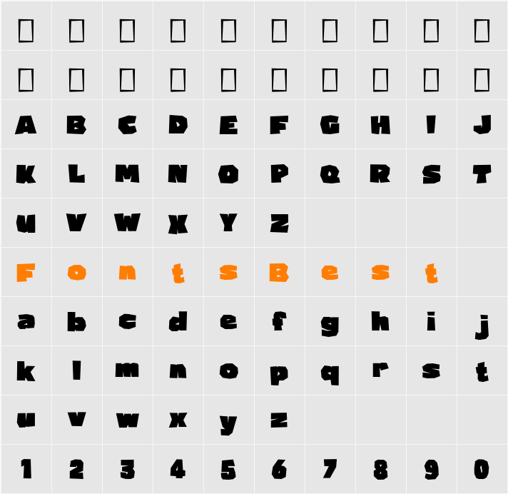Osmanthus Character Map