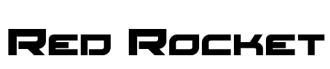 Red Rocket Font Image