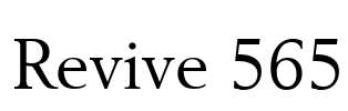 Revive 565 Font Image