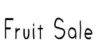 Fruit Sale