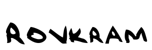 Rovkram Font Image