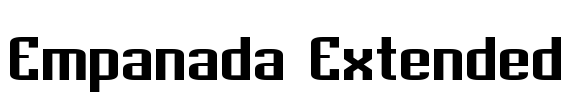 Empanada Extended Font Image
