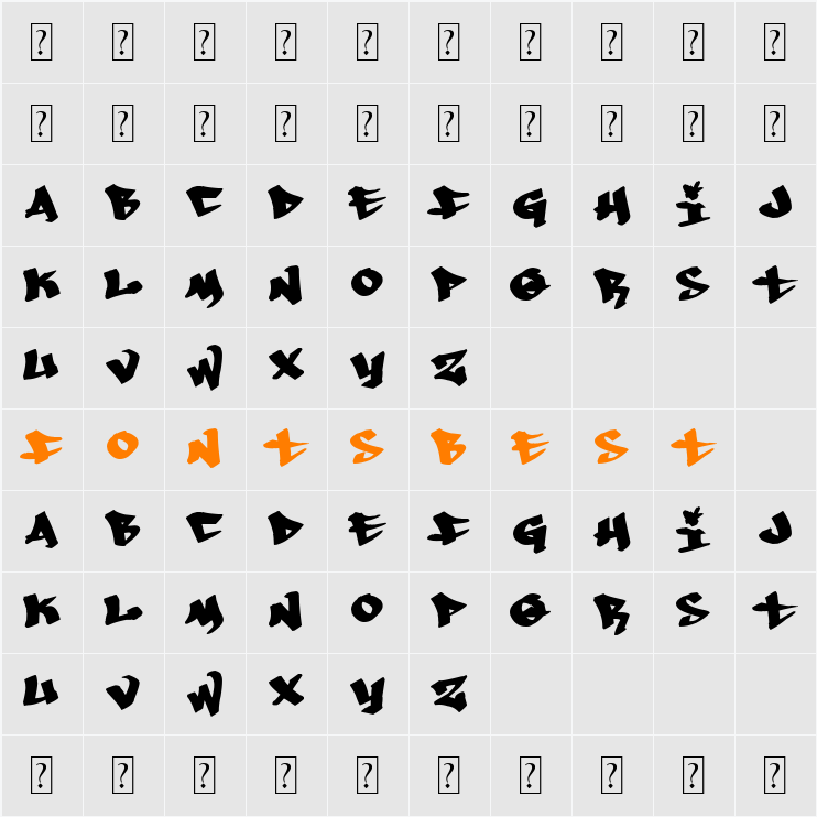 Whoa! Character Map
