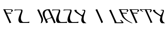 FZ JAZZY 1 LEFTY Font Image